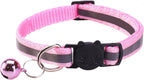 14 Pack Breakaway Cat Collar with Bell, Reflective Kitten Collar for Girl Boy Cats, Safety Buckle Adjustable 7.5-12.5 Inch, 0.4 Inch Width Lightweight, Pet Gifts (Multi-Colored) - Image 3