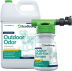 Eco Strong Outdoor Odor Eliminator front view bottle with sprayer for lawn care