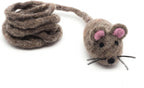 Glaciart One Felt Mouse Cat Toy - Soft Fuzzy Enrichment 100% Natural Wool - Interactive Catnip Play Cat Toy Set - Safe for Pets, Non-AZO Colored Dyes - 100" Long - Image 11