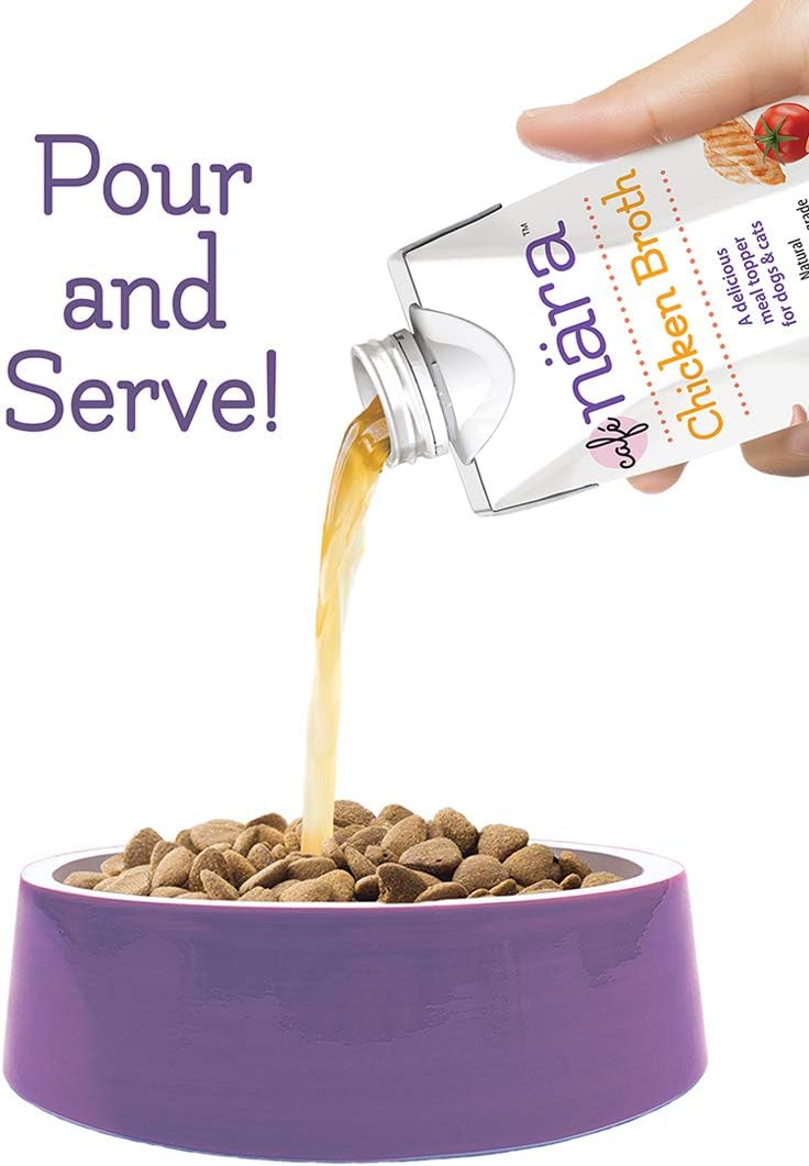 Natural grain free chicken broth for dogs and cats hydration support
