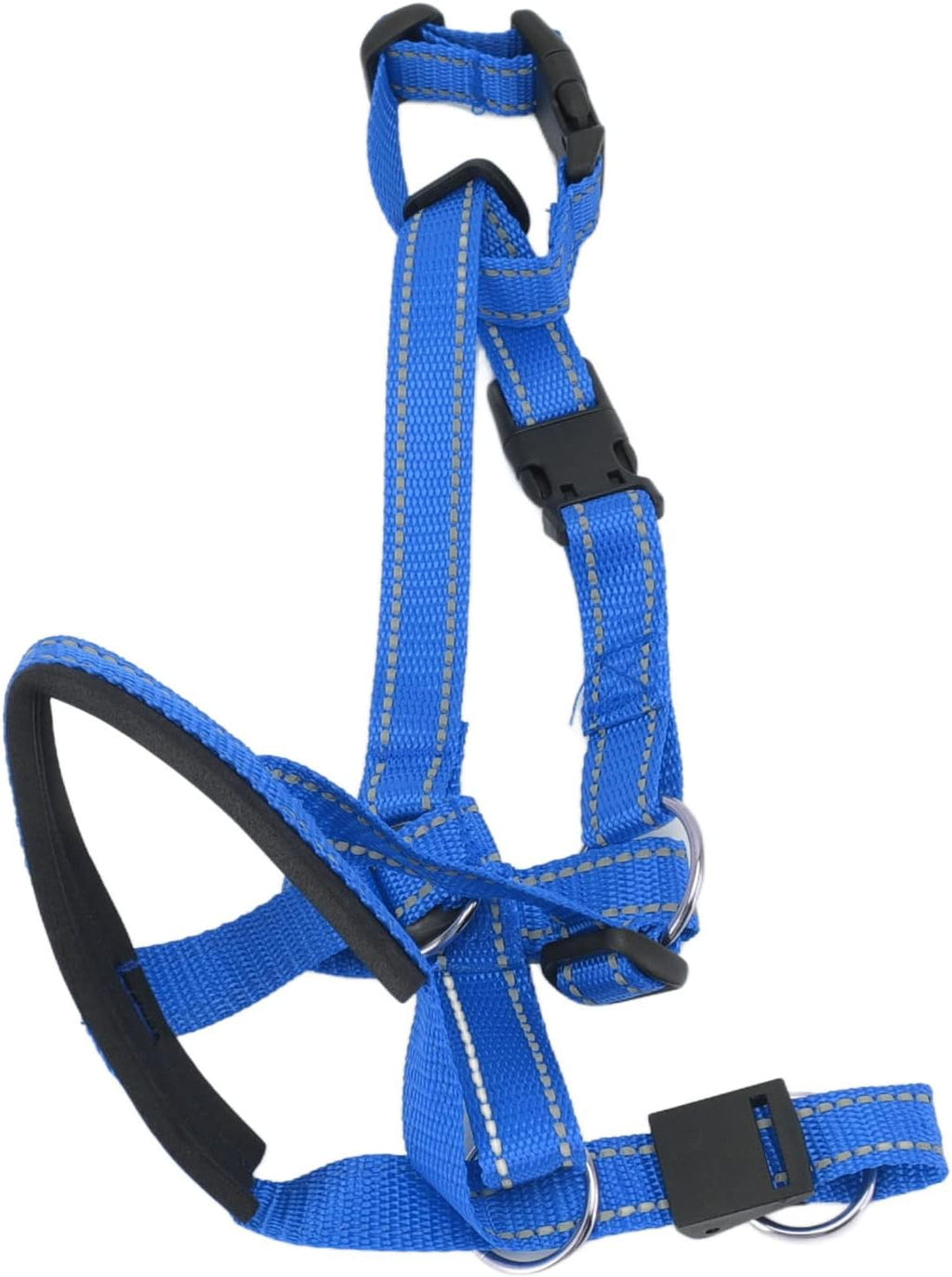 Gavigain anti pulling pet head halter with reflective safety stitching