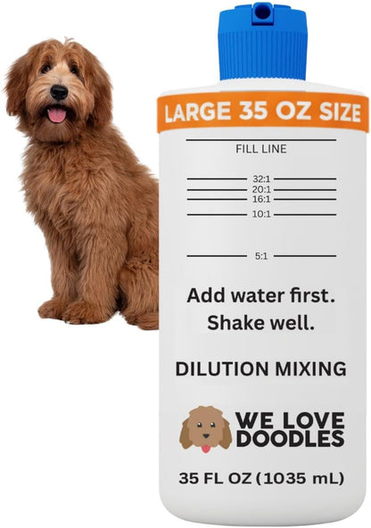 Dilution Bottle for Dog Shampoo, Mixing Bottle for Professional and Home Grooming, for Shampoo, Conditioner, and Solutions, Unscented, 35 oz (3 Pack) [We Love Doodles] - Image 9