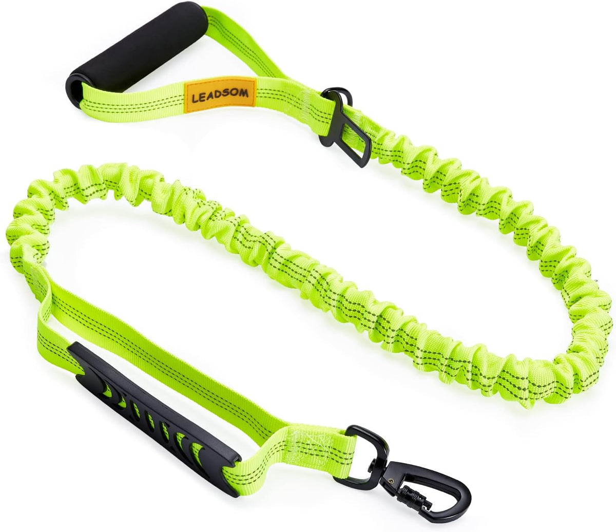 6FT Highly Reflective Heavy Duty Elastic Bungee Medium and Large Dog Leash Shock Absorbing with Comfortable Padded Handle and Traffic Handle Suitable for Training - Image 15