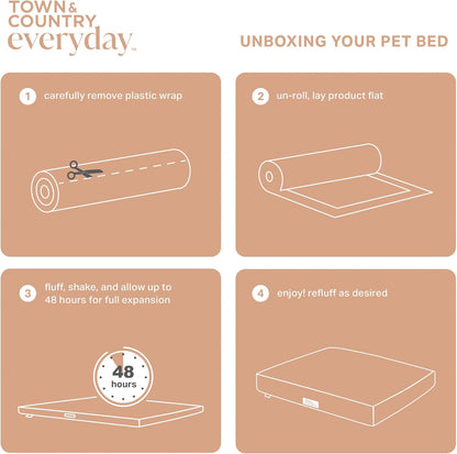 Pet sleeping comfortably on CuddleTown sofa style bed