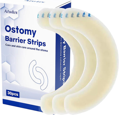 Carbou ostomy barrier strips medical hydrocolloid box front view for stoma care accessories