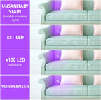 Premium imported USA uvMonster heavy duty tactical style 128 LED stain finder tool.