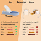 Portable pet water dispenser with collapsible bowl being used outdoors