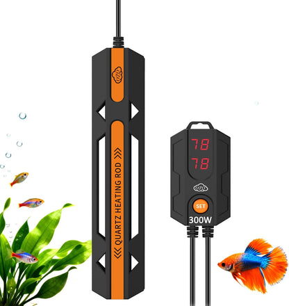 QZQ Aquarium Heater, 25W Adjustable Fish Tank Heater with Digital Display, External Temperature Controller, Submersible Turtle Tank Heater for 3-5 Gallon Tanks - Image 10