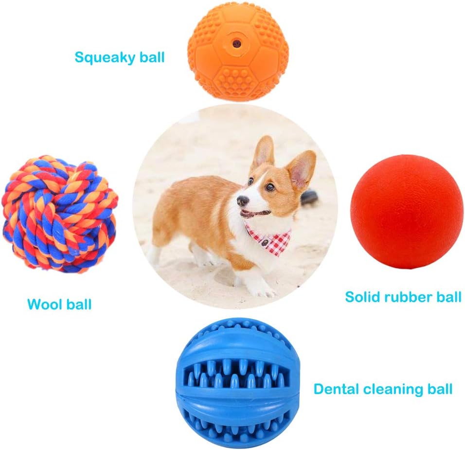 Dental cleaning rubber ball for small dogs