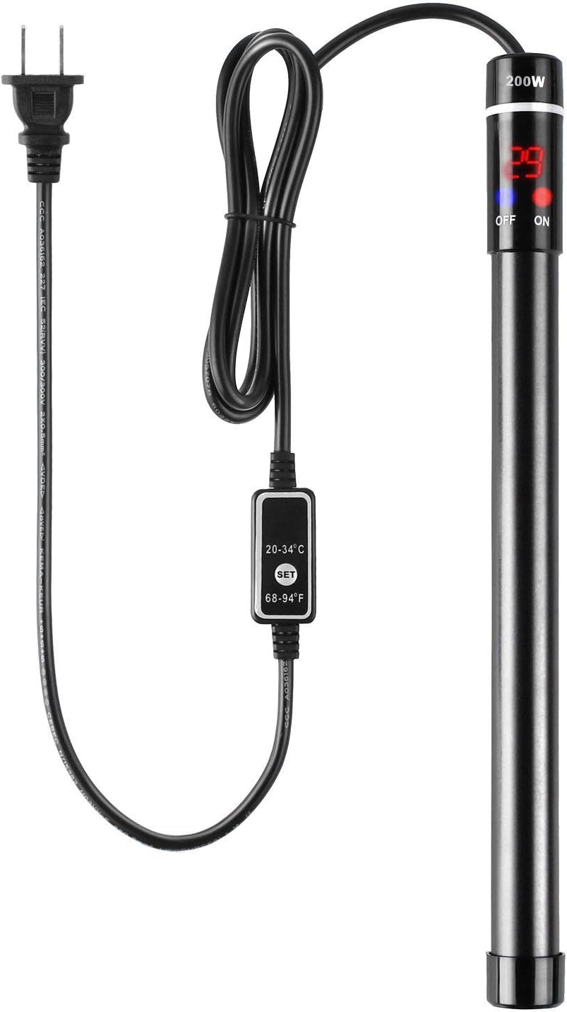 MQ Titanium Alloy 500W Aquarium Heater for Salt and Fresh Water, Digital LED Display Submersible Heater with External Thermostat Controller, for Fish Tank 70-80 Gallon - Image 9