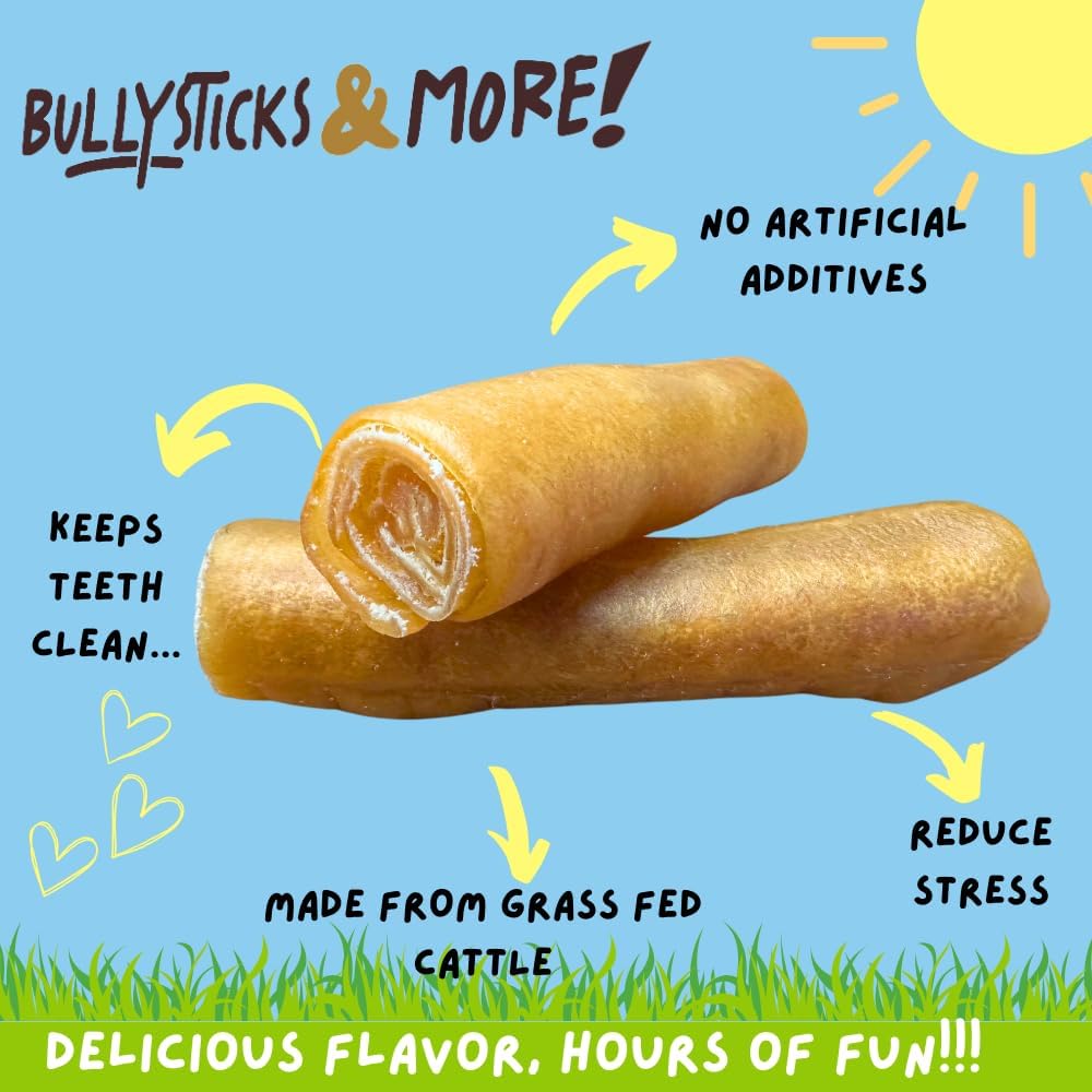 Bullysticks and More natural beef cheek dog chew
