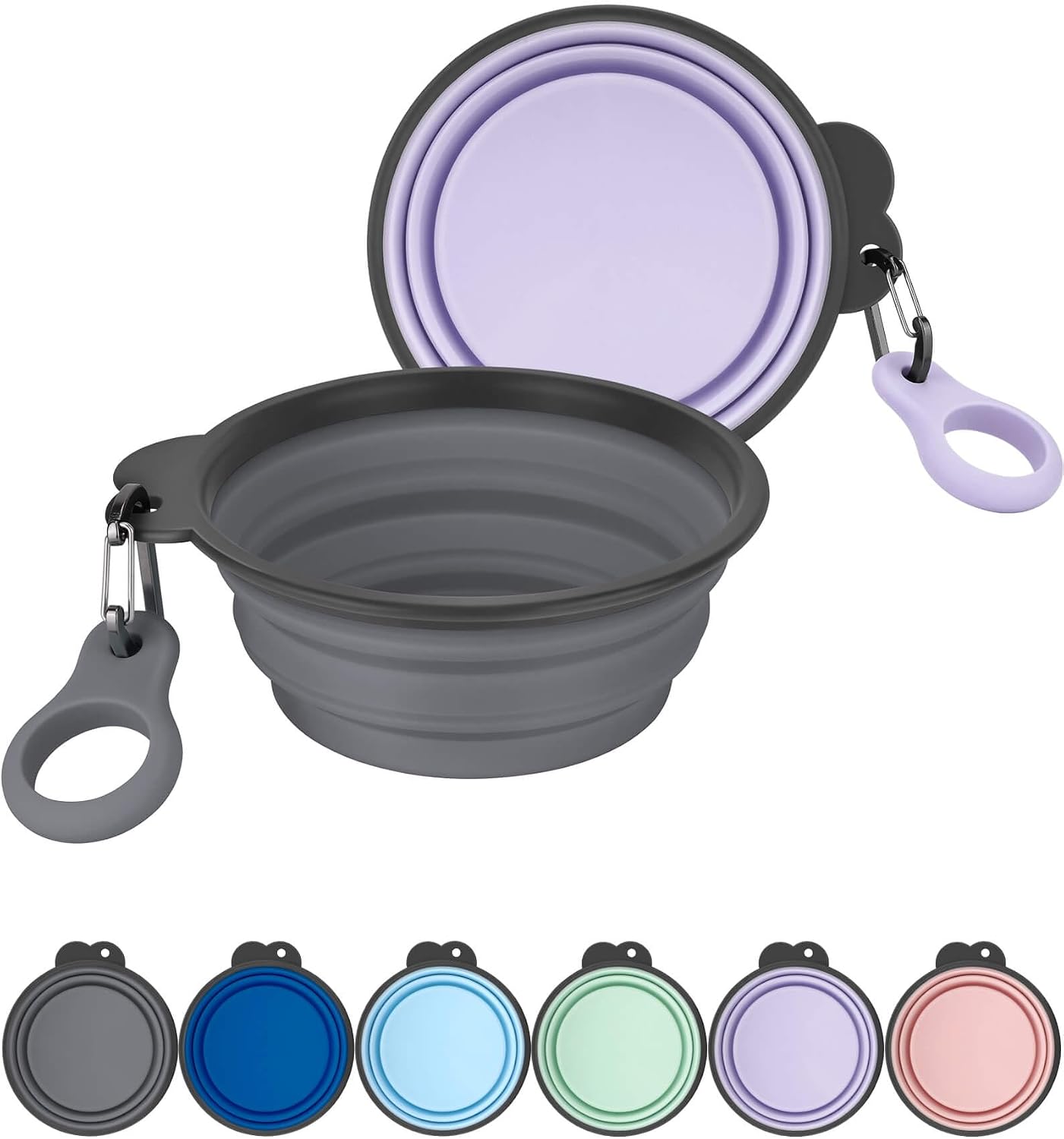 Aonkey durable travel dog bowl setup for outdoor walking and hiking