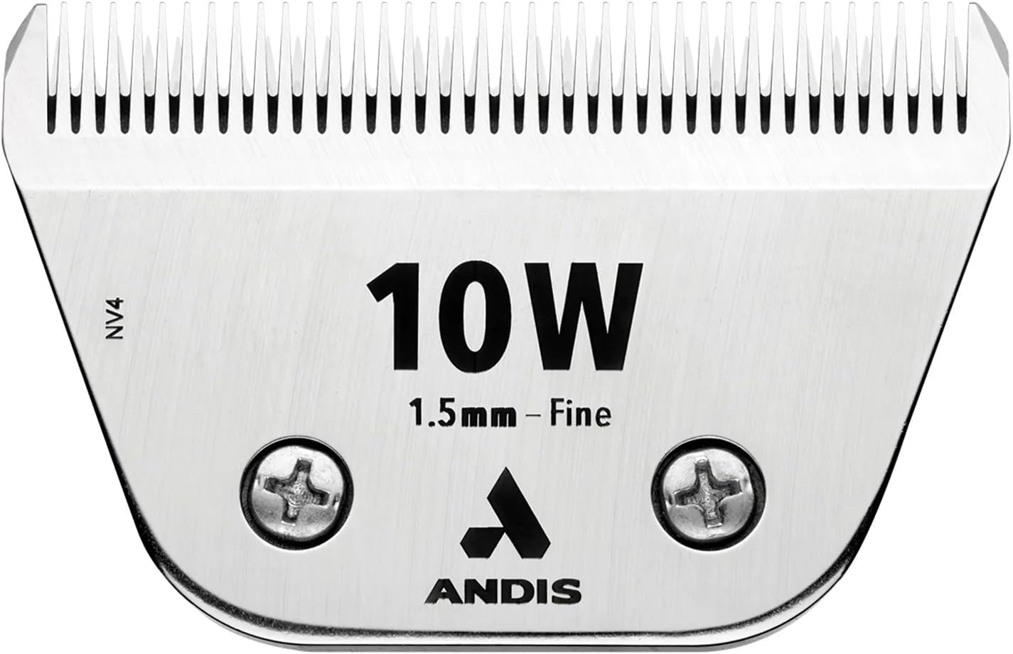 Top down view comparing the white ceramic wide blade replacement cutter to steel alternatives.