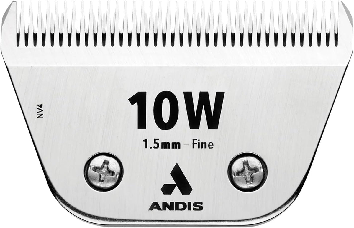Top down view comparing the white ceramic wide blade replacement cutter to steel alternatives.