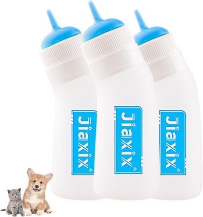 3 Pack Kitten Silicone Nursing Bottle,Silicone Feeding Nipple, Reusable Newborn Kitten Supplies, Suitable for Feeding Kitten, Puppy, Rabbit, Hamster (Yellow, Small) - Image 11