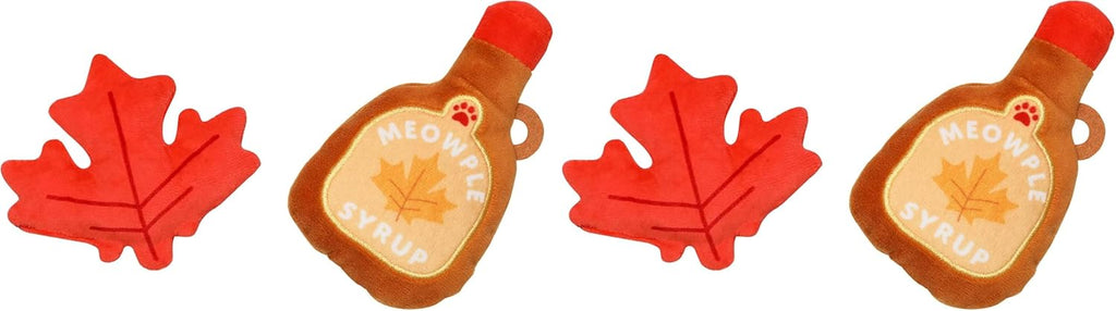 Pearhead catnip and crinkle paper plush entertainment accessories for active felines.