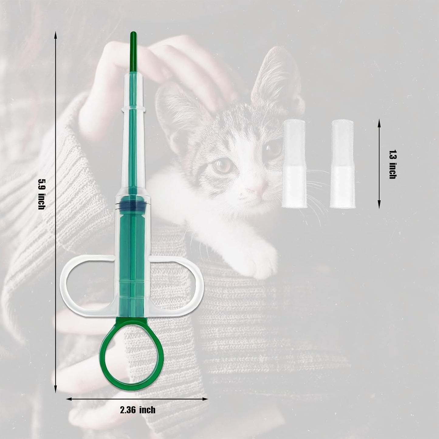 Naturahand cat and dog medicine pusher plunger mechanism close up look