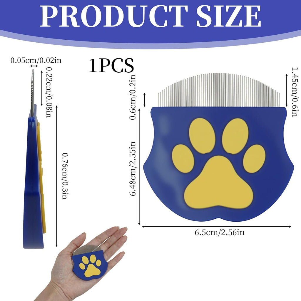 Blue arc stainless steel pet eye grooming tool