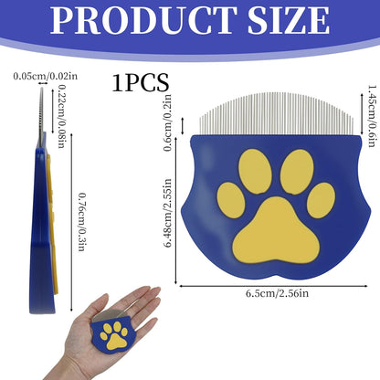 Blue arc stainless steel pet eye grooming tool