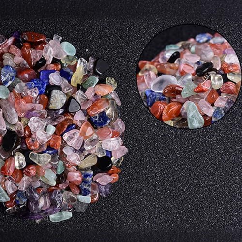 Assorted irregular polished gemstone chips for DIY crafts