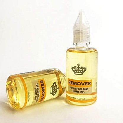 Piaou fast acting hair extension tape and wig glue remover front view single bottle