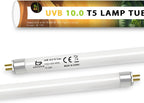 T5 UVB Reptile Light Fixture Combo Kit 8W 10.0 - Complete HO UVB Light for Reptiles with 12.44" Terrarium Hood, Desert UVB Bulb for Bearded Dragon Gecko Tortoise Lizard - Easy to Install and Use - Image 10