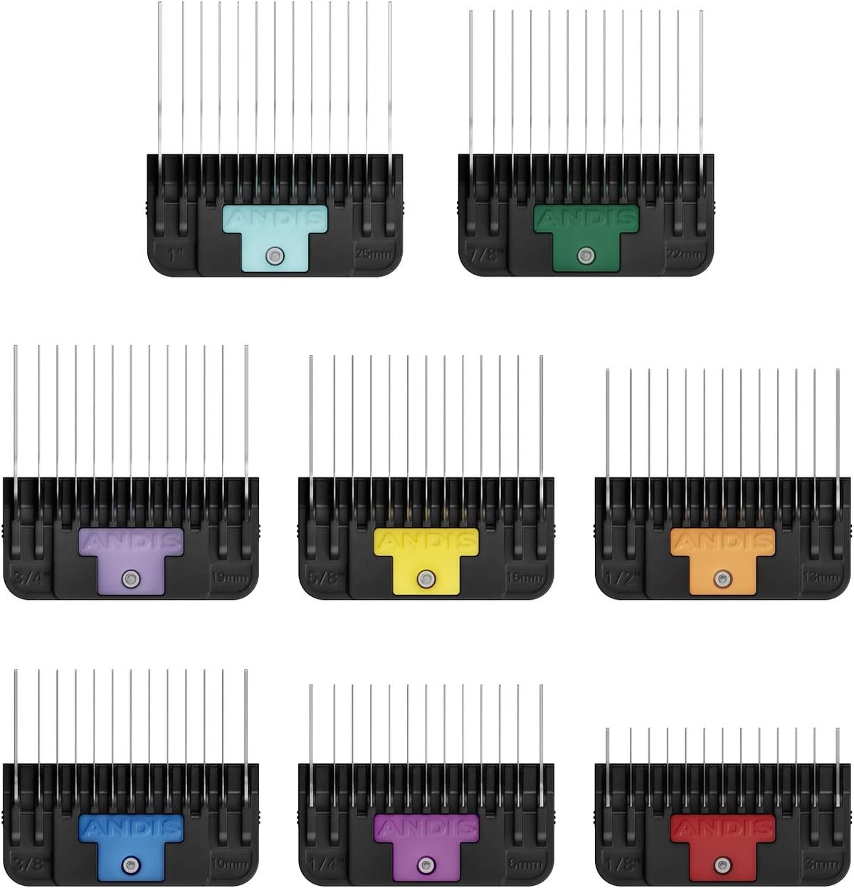 Andis Premium Clip Animal Comb Set front view in packaging