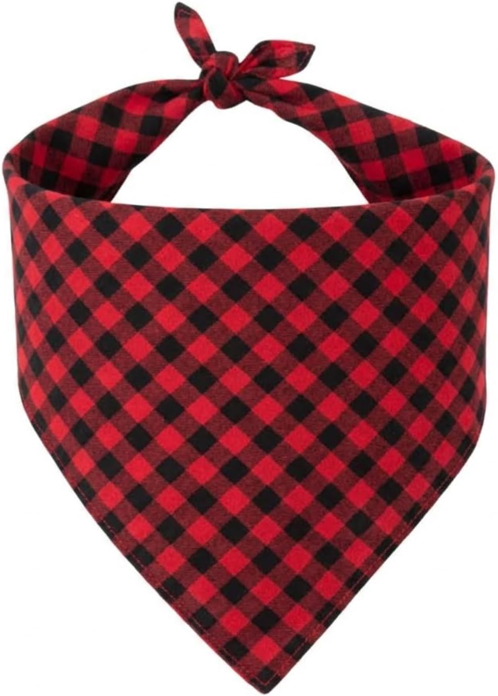Dog Bandanas 1 Pack; Cotton Linen Pink Plaid Bandana for Large Dogs; Soft Breathable Dog Accessories; Valentines Girl Dog Bandana (Pink Gingham, Large) - Image 10