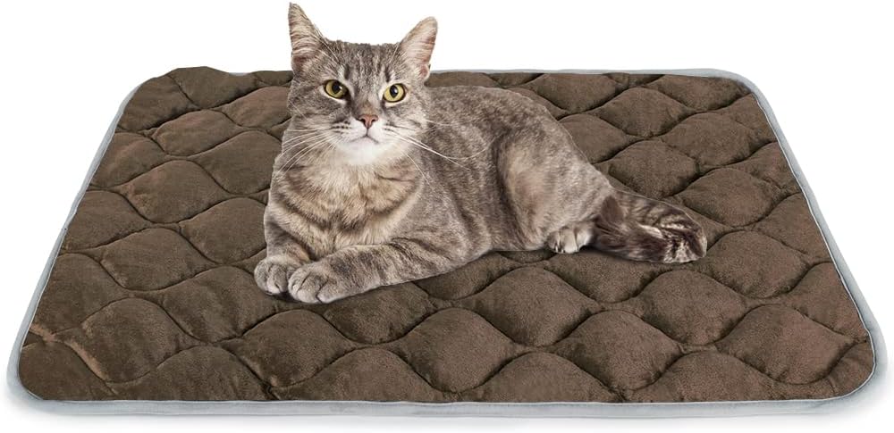 Self Warming Cat Bed Self Heating Cat Mat Thermal Pet Bed Mat Self-Warming Dog Crate Pad 20"x16" - Image 9