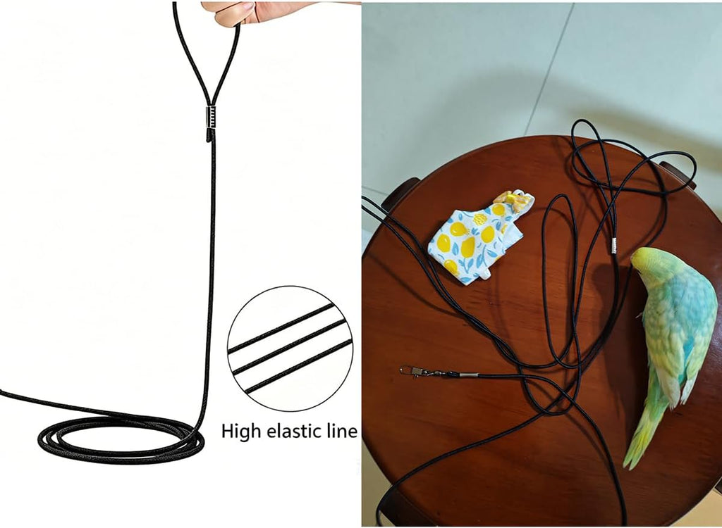 JDZXMBL parrot flight suit and leash set angled display