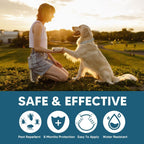Amdeiur natural flea and tick collar for large dogs