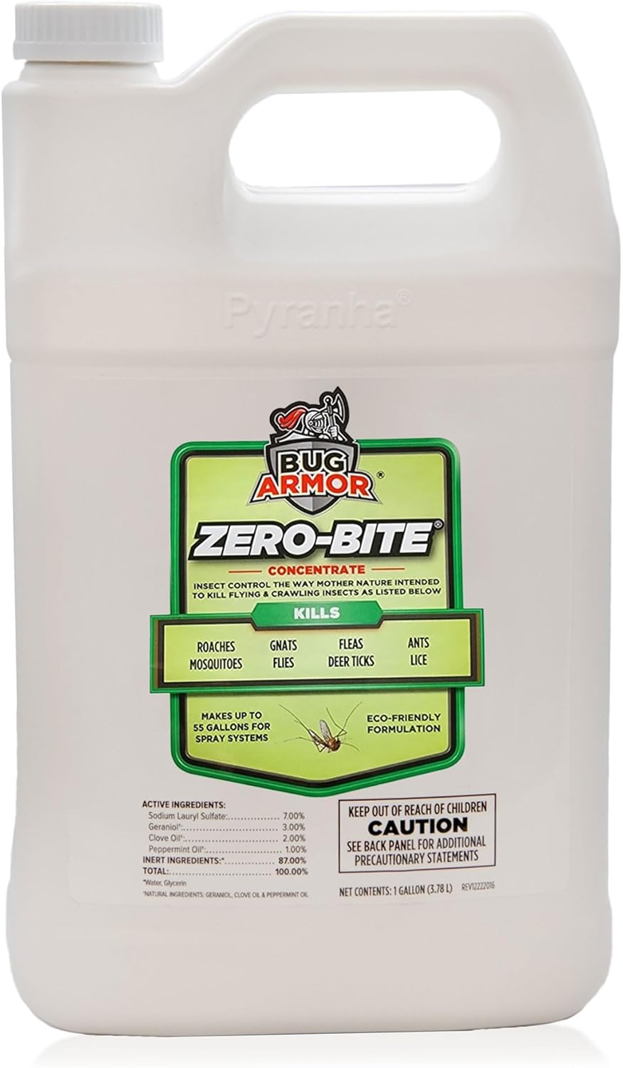 Pyranha Bug Armor Zero-Bite Concentrate Refill one gallon front view natural insect repellent