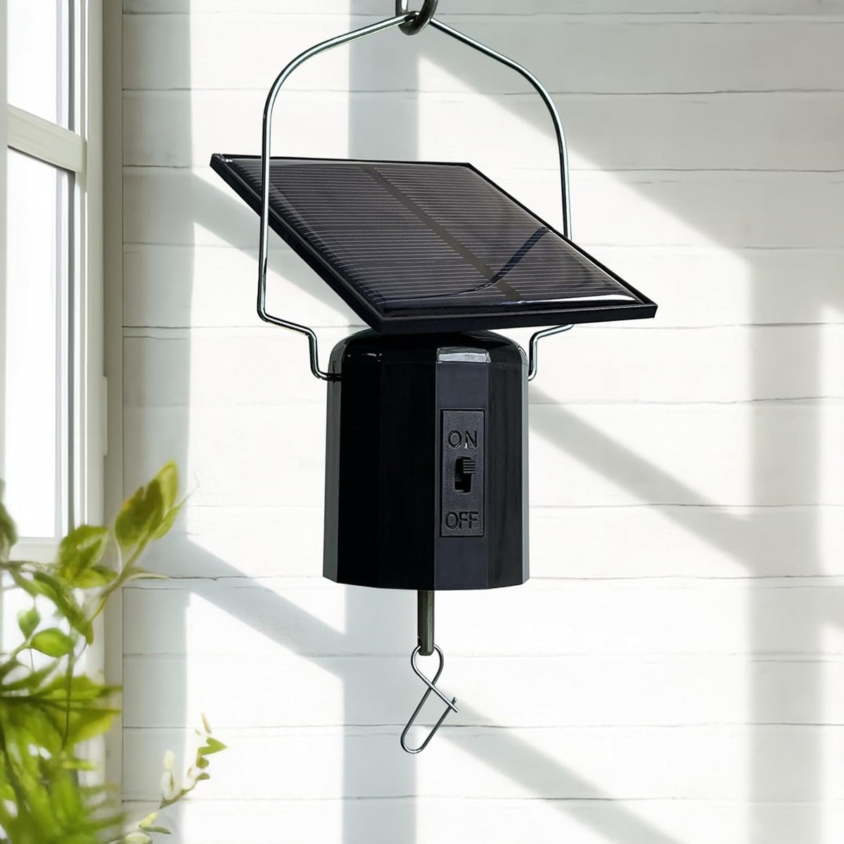 Goolyrusim solar powered wind spinner motor front view