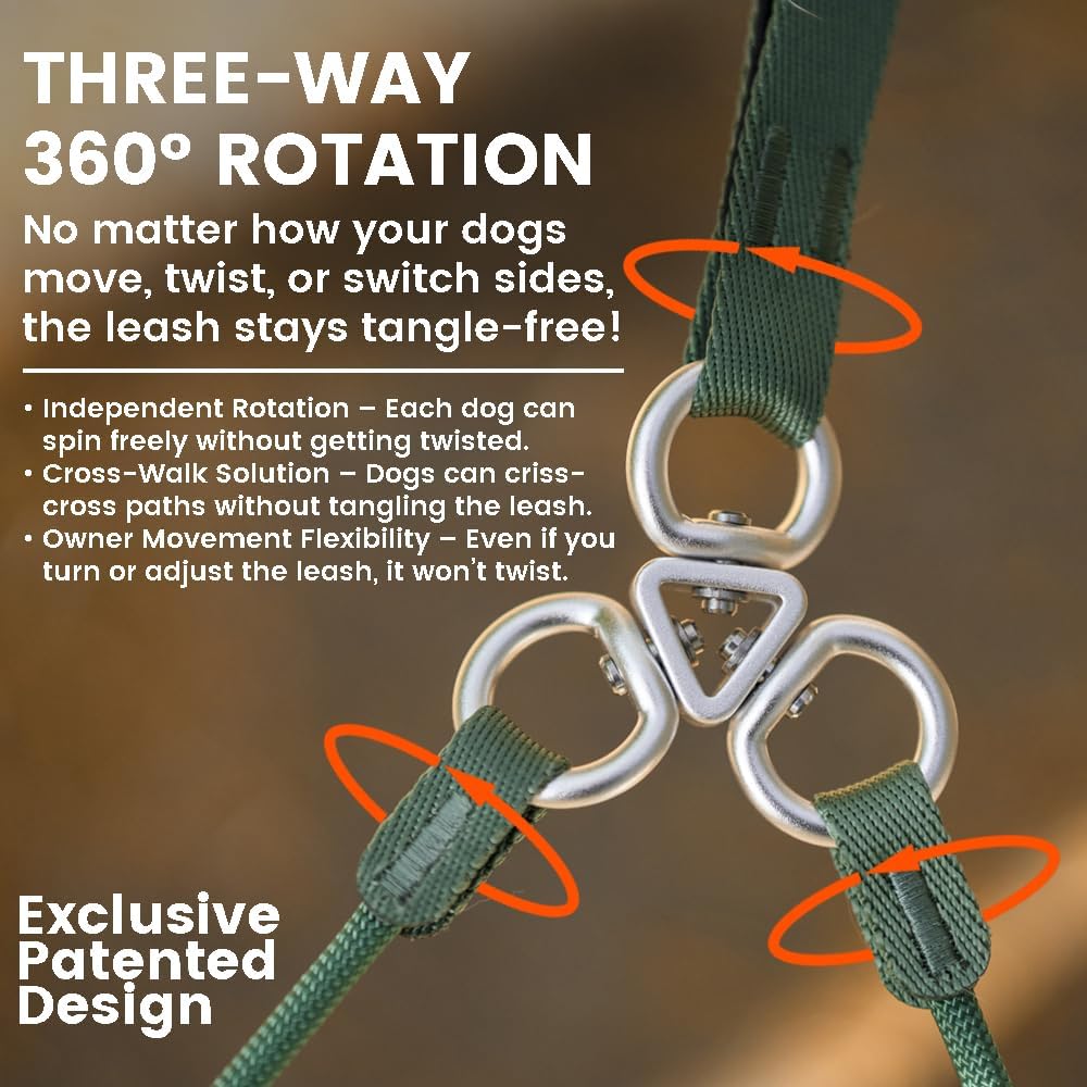 Howgo double slip lead padded traffic handles for control