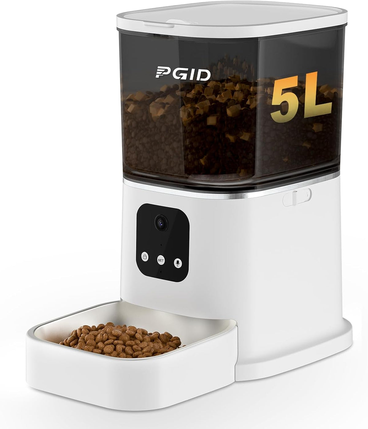 Automatic Cat Feeder with Camera for Two Cats, 1080P HD Video with Night Vision, 2.4G WiFi Auto Dog Feeder with 2-Way Audio for Cat & Dog, Low Food & Motion & Sound Alerts Timed Pet Feeder 7L - Image 9