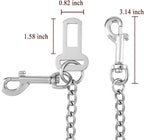 Pet vehicle restraint attached to car latch