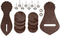 Tough 1 western saddle leather repair kit front view dark oil