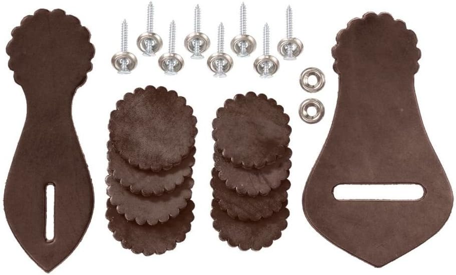 Tough 1 western saddle leather repair kit front view dark oil