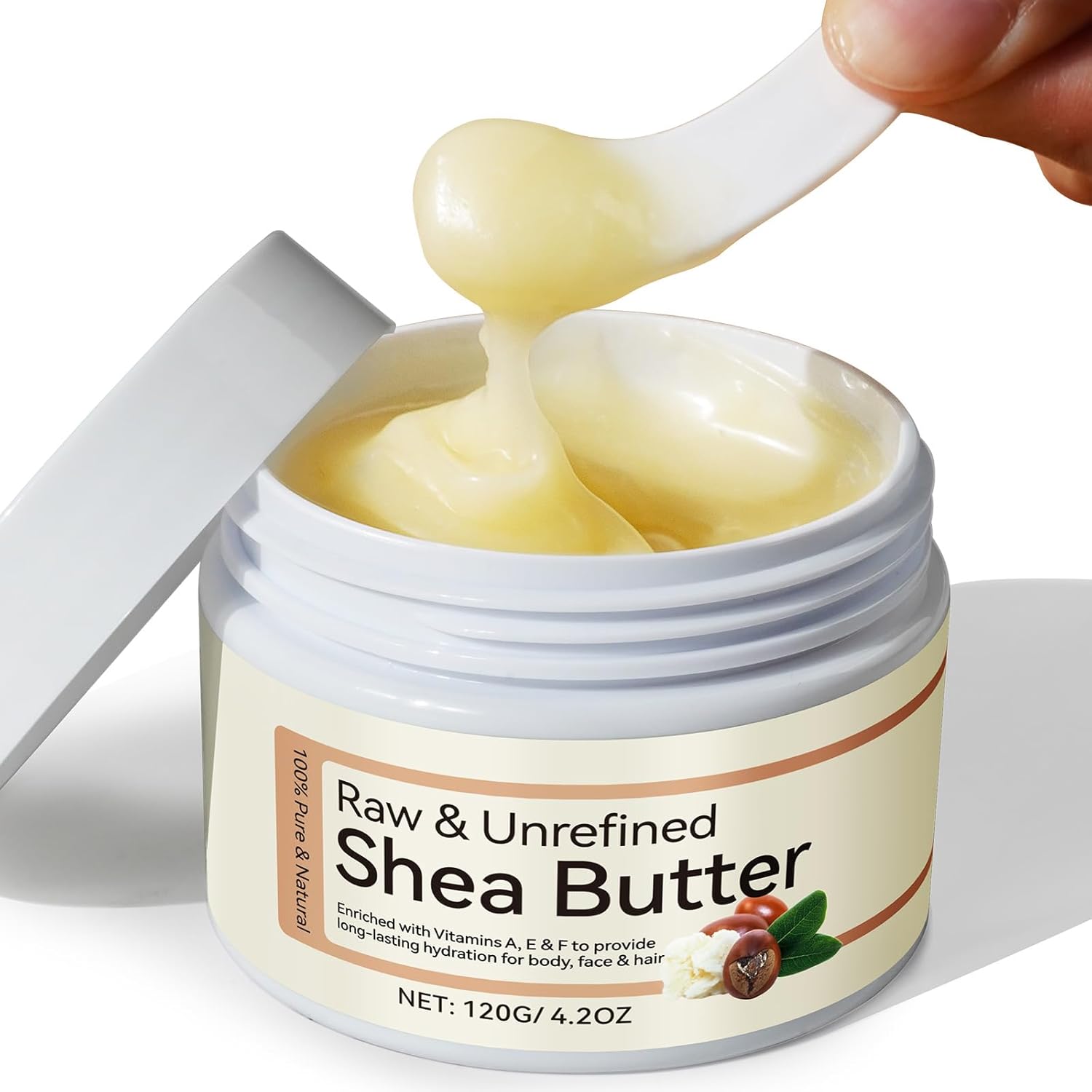 Generisch raw organic shea butter 120g jar front view