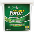Manna Pro Natures Force Bug Clear Horse Supplement 2 pound front bucket view for insect defense