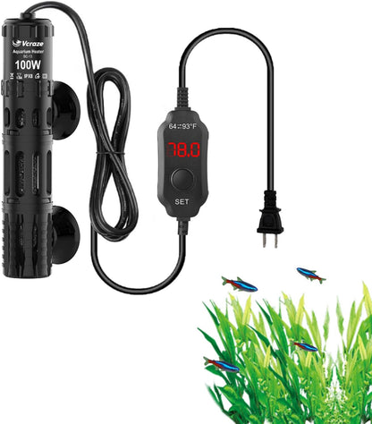 Aquarium Heater 25W, Submersible Fish Tank Heater with LED Digital Display, Auto Power-Off When Leaving Water & High Temp Protection, for Fresh and Salt Water Tanks 3-5 Gal - Image 9