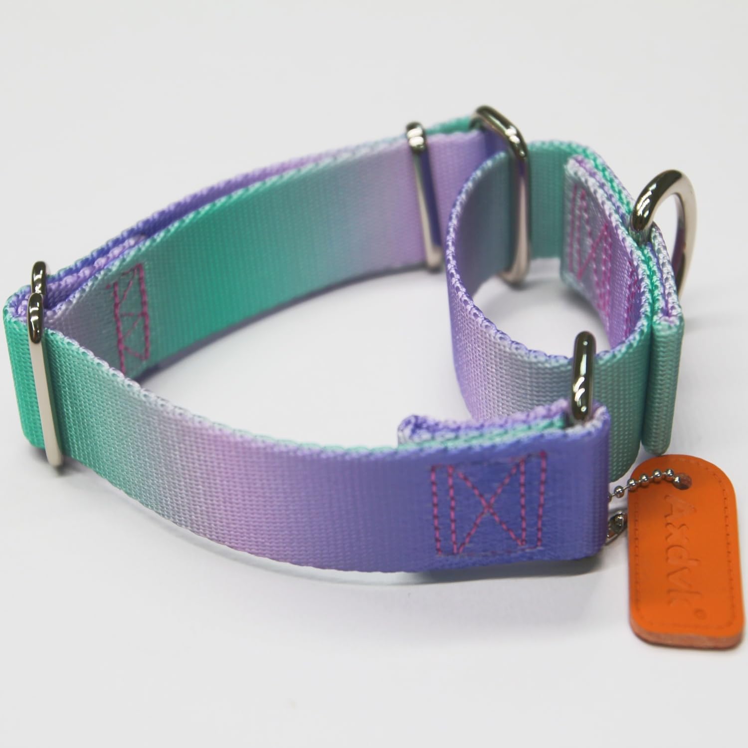 Axdvk durable polyester webbing dog collar close up texture