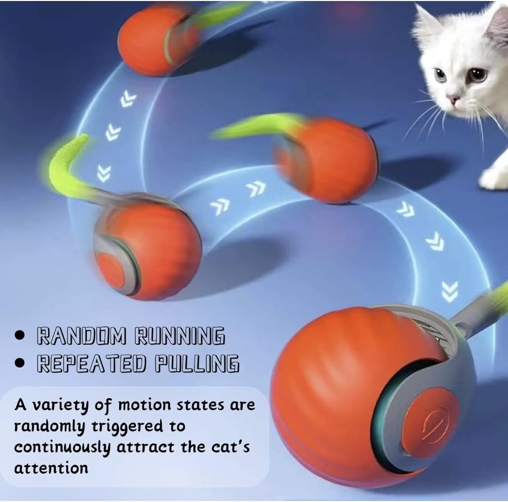 Two pack Speediest Tail 2.0 cat toy balls with tails