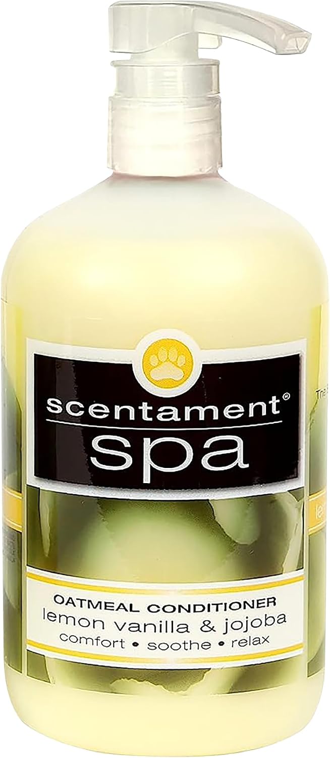 Best Shot Scentament Spa Oatmeal Protein Conditioner, Skin Care Product for Dogs and Cats, Hypoallergenic Puppy Supplies, Lemon Vanilla, 1 Gallon - Image 10