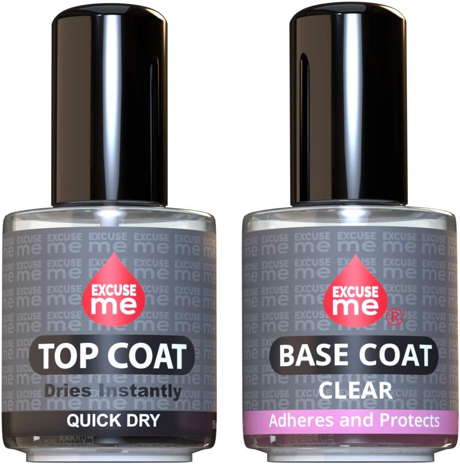 Excuse Me duo set quick dry top coat and base coat front view
