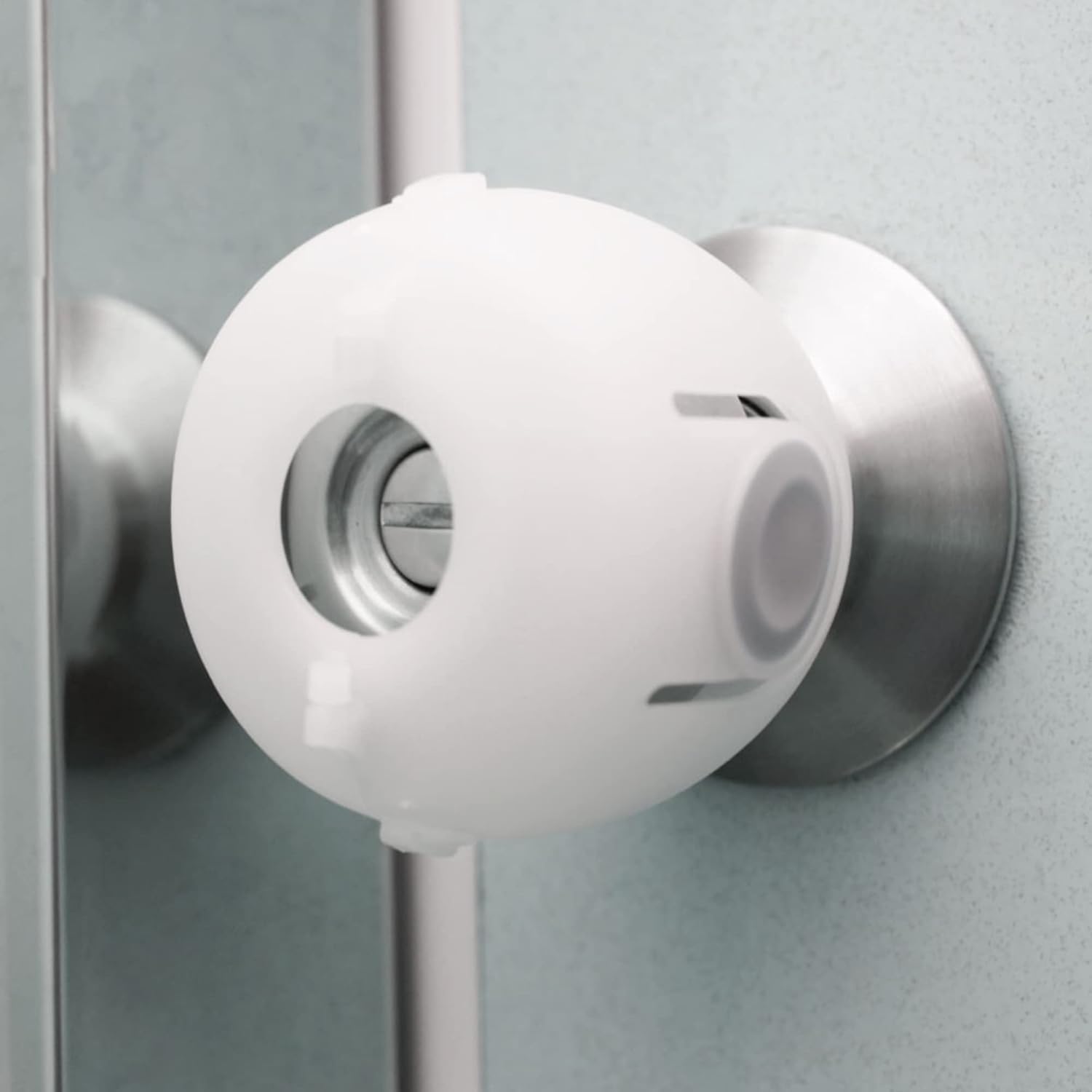 Moonybaby door knob safety cover front view white