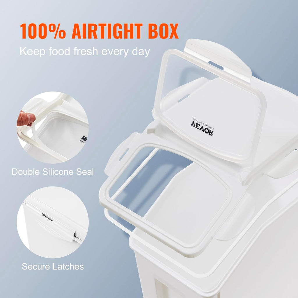 Vevor 15 liter kitchen storage bin with wheels