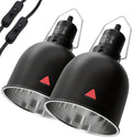 Mecesor reptile light fixture front view deep dome lamp for terrariums