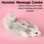 Handheld pet cleansing brush with ergonomic handle for easy grip