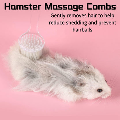 Handheld pet cleansing brush with ergonomic handle for easy grip
